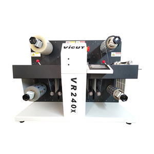 Máquina de Contorneado de Etiquetas Adhesivas de Rollo a Rollo de Banda Estrecha Compacta y Fácil de Operar GIPENG PLC con Cabezales de Corte de Acero de Tungsteno Dual y CCD - Product Image 4