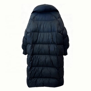 <span class=keywords><strong>Manteau</strong></span> long d'hiver pour femme Boying, nouveau modèle, minimaliste, élégant, épais, ample, au-dessus du genou, tendance, chaud, en PU teint, à simple boutonnage - Product Image 4