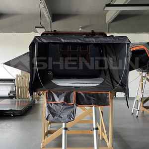 Camping todoterreno automático SUV camión tiendas de campaña en la azotea coche barato carcasa dura aluminio techo superior tienda para <span class=keywords><strong>Domingo</strong></span> campistas al por mayor - Product Image 1