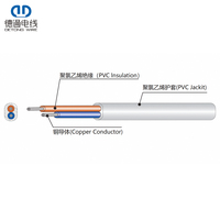 Cable Eléctrico con Certificación KC, 2 Núcleos, Revestimiento de PVC, 60227 IEC 52, 0.5mm2 0.75mm2 300V, Conductor de Cobre