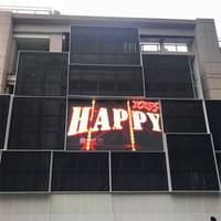 Filet de rideau Led Flexible mur vidéo fond de bâtiment extérieur écran d'affichage en maille transparente pliable pour la publicité