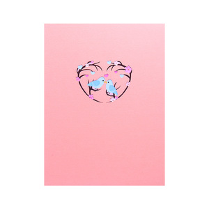 مخصص فاخر زهر الكرز ثلاثي الأبعاد منبثق بطاقة معايدة مطوية ورقية هدية معايدة مع ظرف لمناسبة عيد الحب الحب - Product Image 4