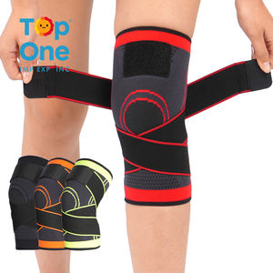 Top One Sports Élastique Réglable Double Bandage Genouillère Respirant Genou Manches avec Fonction de Protection - Product Image 1