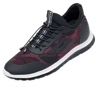 Vente en gros usine Baskets de sport et décontractées pour hommes, rehaussantes de 6 cm, en cuir de vachette