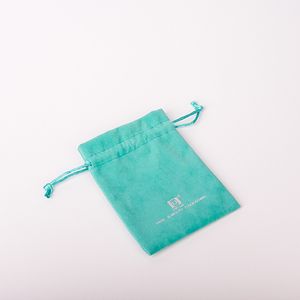 Custom Print Colorful logo Small Velvet Luxury Jewelry Set Packaging Dust Proof Envelope <b>Pouch</b> Drawstring Gift Bag for Jewellery - Product Image 5