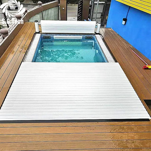 Couverture de <span class=keywords><strong>piscine</strong></span> PC étanche, troisième génération, avec lames de 16,5 mm, support en aluminium anti-corrosion pour <span class=keywords><strong>piscine</strong></span> enterrée - Product Image 4