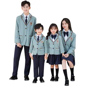 Mode High School Uniformen Muster Bilder für Mädchen und Jungen Green School Uniformen