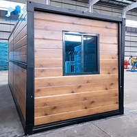 Maison conteneur préfabriquée pliable et modulaire de 20 pieds à faible coût pour appartement, hôtel, bureau ou camping