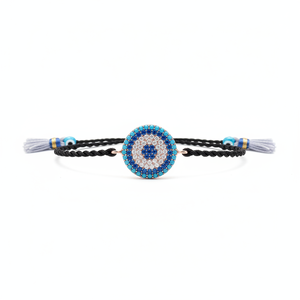 925K En Argent Sterling Bracelet Mauvais Oeil BSUMTB069 - Product Image 2