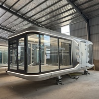 Maison conteneur modulaire préfabriquée sur mesure de qualité supérieure, mini-capsule, maisons préfabriquées de luxe, toilettes portables