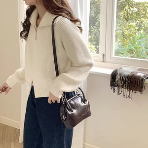 Bolsos de mujer de cuero PU de alta calidad bolsos de mano marrones populares de otoño al por mayor - Product Image 2