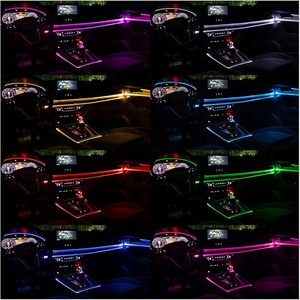 AUXITO-Tira de luces LED para coche de 19 pies, 5 en 1, Kits de iluminación ambiental RGB fría, Control de aplicación, tira de luces LED interiores para coche - Product Image 5