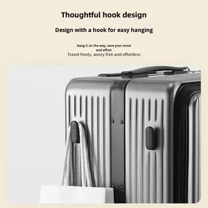 <span class=keywords><strong>Valise</strong></span> de voyage multifonctionnelle, bagage à main pour ordinateur portable, <span class=keywords><strong>valise</strong></span> de 20 pouces avec serrure à combinaison TSA, sac de cabine à ouverture frontale - Product Image 5