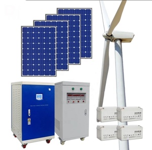 Système solaire éolien hybride tout-en-un hors réseau 48V 96V 220V 380V 5kW 10kW 15kW 20kW également appelé système solaire éolien ARH10KW ARH1 - Product Image 1