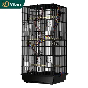 New Arrival Multi-functional Pet Cage Welded Wire Mesh Flat Top Big Bird Cage Sugar Glider Cage