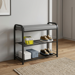 3 Tier <b>Shoe</b> Rack Metal <b>Shoe</b> Rack 3 Shelf <b>Shoe</b> Organizer Metal <b>Shoe</b> Organizer <b>Shoe</b> Storage Rack Freestanding <b>Shoe</b> - Product Image 4