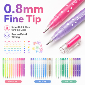 Stylos gel jumbo 12 couleurs, 0,8 mm, pour carnet, étudiants, art, bricolage, gribouillage, <span class=keywords><strong>dessin</strong></span>, marqueurs, bureau, papeterie <span class=keywords><strong>kawaii</strong></span> - Product Image 5