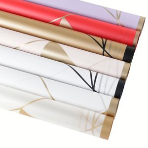 Papier d'emballage de haute qualité, couleur unie, bord doré, très vendu, multicolore, imperméable, pour bouquets de fleurs - Product Image 3