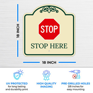 Ngoài Trời Dễ Dàng Để Cài Đặt Nhôm 18 Inch 120Mm Dày Không Thấm Nước UV In Kỹ Sư Lớp Phản Quang Dừng Dấu Hiệu - Product Image 2