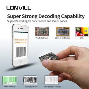 Lonvill kích thước nhỏ OEM <span class=keywords><strong>CCD</strong></span> máy ảnh Vé máy USB TTL nhúng 1D <span class=keywords><strong>CCD</strong></span> Máy quét mã vạch - Product Image 2