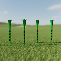 Repose-balles de golf 83 mm, accessoires d'entraînement de golf, tees de golf en plastique, couleurs assorties, durables, emballés en vrac