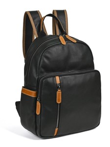 Mới đến màu xanh lá cây và màu đen đầy đủ Hạt Da trường kinh doanh Ba lô da bò thật chính hãng da máy tính xách tay Ba lô - Product Image 3