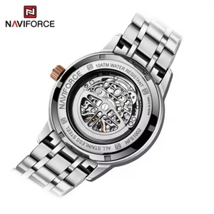 NAVIFORCE 1002 Men's Mechanical 10 ATM Waterproof Sports Automatic <b>Watch</b> Top Luxury Other Stainless Steel's <b>Watch</b> - Product Image 5
