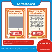 Tarjetas Rasca y Gana con Código QR Variable y Código Aleatorio, Tarjetas de Recogida, Impresión Única, Modelo 008, Diseño Personalizado