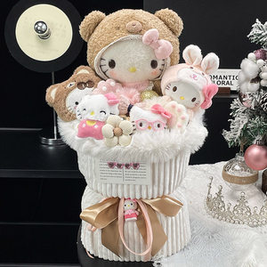 Regalo creativo per San Valentino per la fidanzata o per ragazze, bambine, bouquet di bambole carine per compleanno e Capodanno 214a - Product Image 4