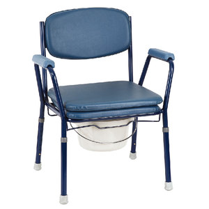 Ba384 Bệnh Viện Mềm Độn Nhôm Chiều Cao Có Thể Điều Chỉnh Chống-Trượt Chân Trọng Lượng Nhẹ Gấp Commode Ghế Với Bedpan - Product Image 1