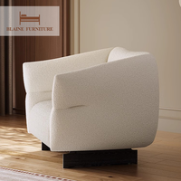 Fauteuil inclinable BLAINE Factory en tissu italien moderne, chaise longue de loisirs, canapé individuel de luxe pour la maison, l'intérieur, le salon, l'hôtel, la chambre