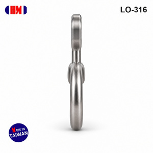 Rams Horn Lower Off 316 Acier Inoxydable, Corde de Sanglement Sans Portillon et Ancre de Descente, Oeil de Fixation Forgé, Fabricant OEM ODM Taïwan - Product Image 3