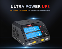 Pengisi Daya Cerdas UP8 600W 16A Dual Channel AC/DC dengan Dukungan Pengisian Daya Nirkabel untuk Baterai LiPO/LiHV 2-6S