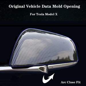 Cubierta de Espejo Lateral para Tesla Model X 2017-2020, Plástico ABS, Tapa Exterior, Accesorios Exteriores para Automóviles - Product Image 4