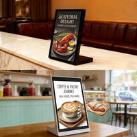 Affichage numérique en forme de L pour comptoir, écran tactile 15,6 pouces, menu numérique, signalétique pour la vente au détail, restaurant, libre-service