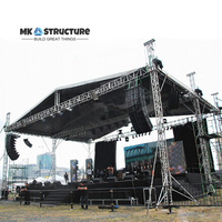 Système d'éclairage en treillis d'aluminium durable personnalisé avec emballage sur palette pour les événements, les concerts et les salons professionnels