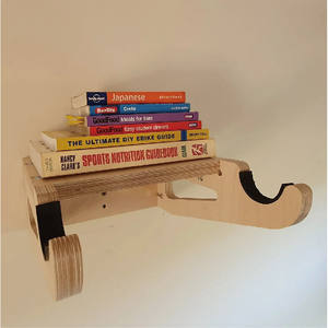 Support <span class=keywords><strong>mural</strong></span> en bois fait à la <span class=keywords><strong>main</strong></span> pour vélo - Product Image 1