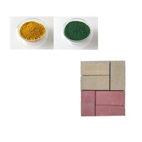 Couleur différente pigment jaune d'oxyde de fer pour peinture ciment béton brique