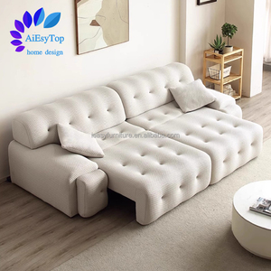 Sofá Cama Eléctrico de Lujo para Sala de Estar, de Tela, Doble <span class=keywords><strong>Asiento</strong></span>, <span class=keywords><strong>Extensible</strong></span>, Reclinable, Deslizante, Precio de Fábrica - Product Image 1