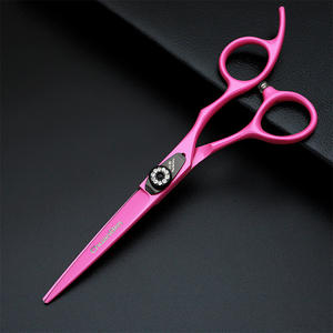 Ciseaux à cheveux Kawamoto roses en acier inoxydable 440C, ciseaux à effiler pour droitiers, outils de beauté pour femmes - Product Image 4