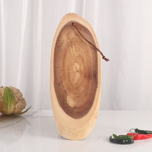 Planches à découper en bois naturel 100% écologiques, rustiques, épaisses, en gros, pour la cuisine - Product Image 1