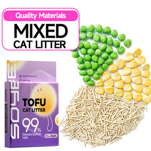 Kostenloses Design Hochabsorbierend Stark Klumpend Staubarm Leicht zu Verarbeiten Tofu-Katzenstreu - Product Image 3