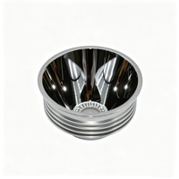 Réflecteur LED à surface miroir de qualité optique, angle de faisceau précis pour réflecteur de lampe torche