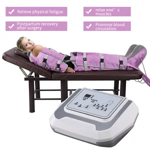 Massageador corporal portátil pressoterapia pernas pressoterapia de ar de corpo inteiro máquina de pressoterapia de drenagem linfática