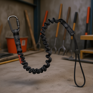 Cordón de Seguridad Profesional para Herramientas, Poliéster, con Mosquetón de Rosca, Protección Contra Caídas D0100X3ER6P - Product Image 2