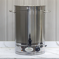 Urne à eau commerciale grande capacité chauffage électrique isolé seau à eau chaude chaudière à eau en acier inoxydable avec distributeur