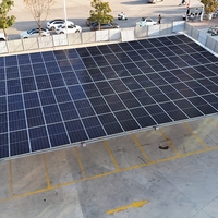 Support de montage de carport solaire résistant aux tremblements de terre, structure en acier ZAM pour parkings multi-voitures