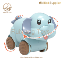 Jouets inertiels éducatifs pour bébés Vente en gros Éléphant de dessin animé Animal Jouet Voitures Inertie Jouet Twister pour enfants