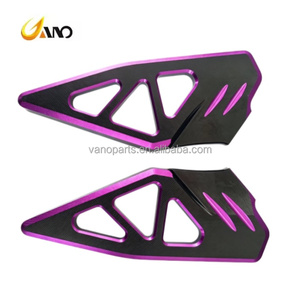 แป้นเหยียบอะลูมิเนียม CNC สำหรับรถมอเตอร์ไซค์ WANOU PCX125/150 PCX160  แบบสองสีเคลือบอโนไดซ์ - Product Image 4