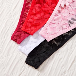 <span class=keywords><strong>Perizoma</strong></span> <span class=keywords><strong>con</strong></span> Motivo Floreale in Pizzo e Piccolo Ciondolo di Perla, Comodo a Vita Bassa, <span class=keywords><strong>Sexy</strong></span> <span class=keywords><strong>con</strong></span> Cinturino Sottile, Intimo Femminile T-Back - Product Image 6